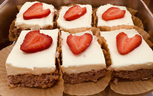 Mary keto strawberry cake