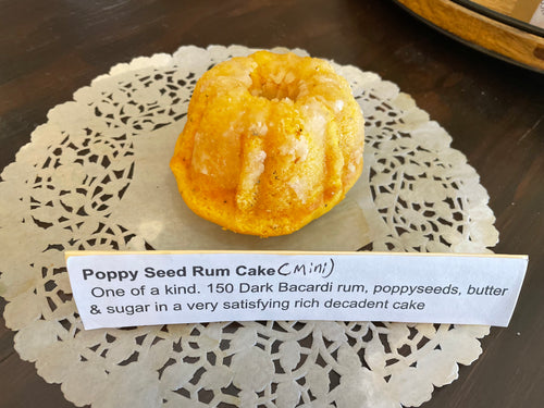 Vicky Poppyseed Rum Cake(mini)