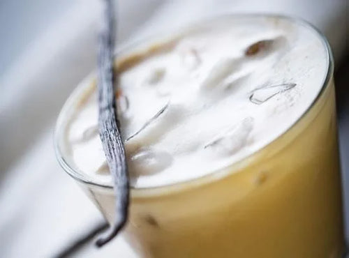 Cold ice coffee vanilla